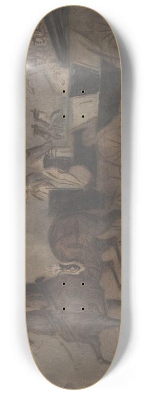 Constantin Guys - Women in a Carriage 8.25 inch art skate deck