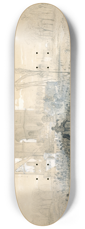 Constant-Joseph Brochart - Distribution de drapeaux  larc de Triomphe, le 21 avril 1848 8.25 inch art skate deck