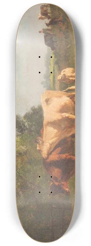 Constant Troyon - Cattle on the pasture 8.25 inch art skate deck