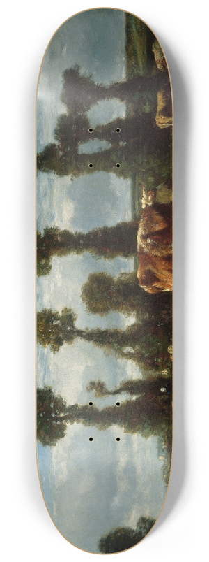 Constant Troyon - Pasture in Normandy 8.25 inch art skate deck