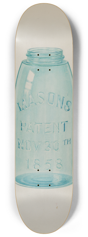 Cora Parker - Mason Jar 8.25 inch art skate deck