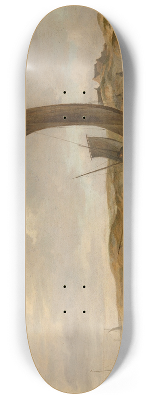 Cornelis Beelt - The Beach at Scheveningen 8.25 inch art skate deck