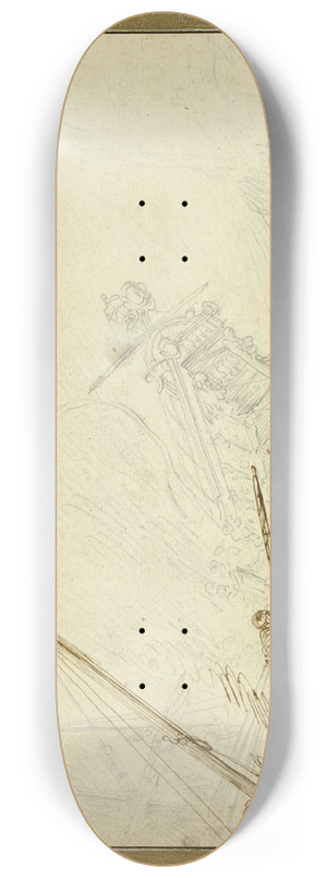 Cornelis De Wael - Shipwreck 8.25 inch art skate deck