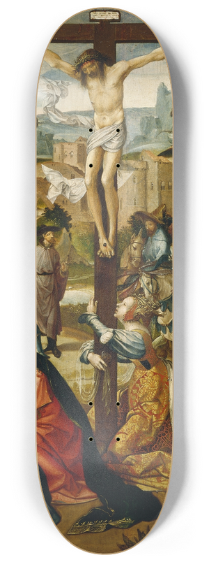 Cornelis Engebrechtsz - The Crucifixion 8.25 inch art skate deck