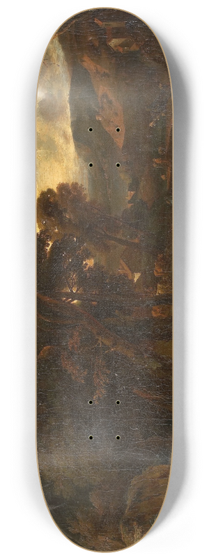Cornelis Huysmans - Southern Landscape with Bathers 8.25 inch art skate deck