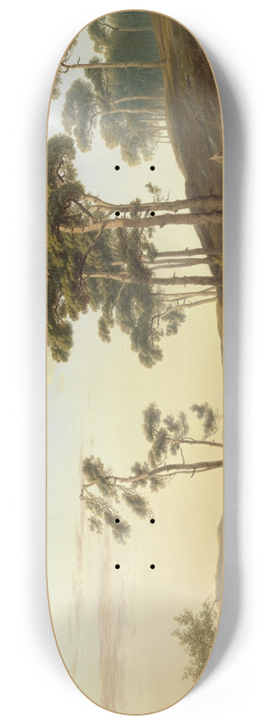 Cornelis Lieste - Avondstemming met herder 8.25 inch art skate deck