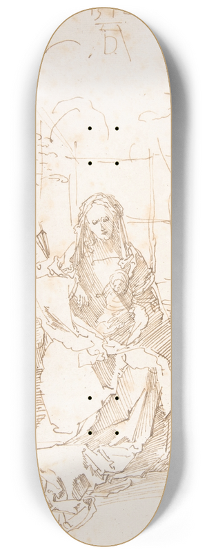 Albrecht Drer - The Holy Family in an Enclosed Garden 8.25 inch art skate deck Albrecht Drer - The Holy Family in an Enclosed Garden 8.25 inch art skate deck