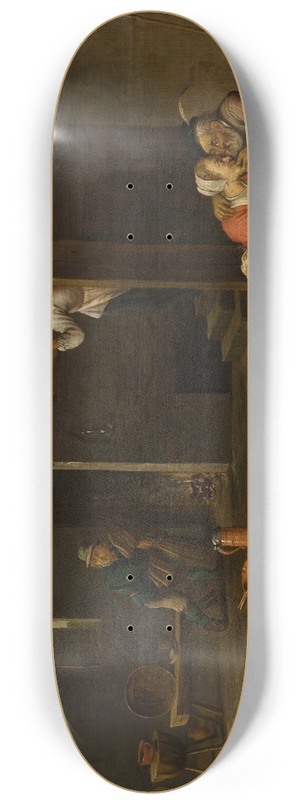 Cornelis Mahu - Unpleasant Surprise (Mismatched Couple) 8.25 inch art skate deck