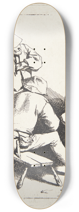 Cornelis Pietersz. Bega - Tre drikkende mnd 8.25 inch art skate deck