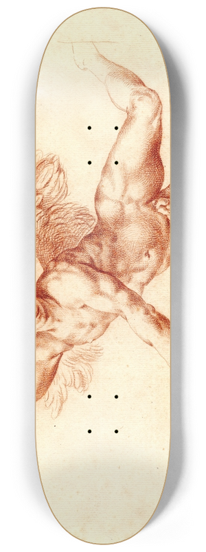 Cornelis Pronk - Tekening van een vliegende engel 8.25 inch art skate deck