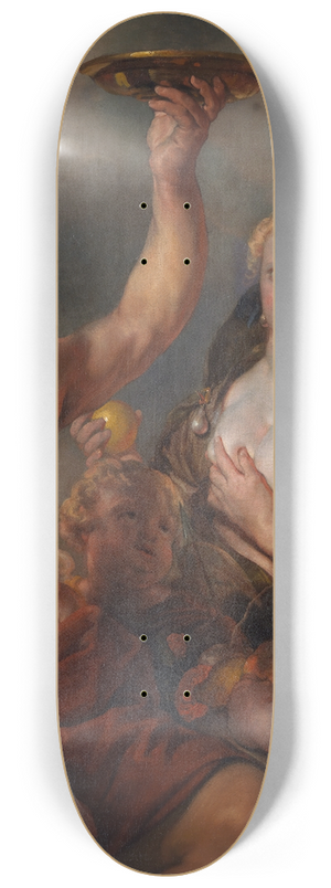 Cornelis Schut - Bacchus, Ceres and Venus 8.25 inch art skate deck