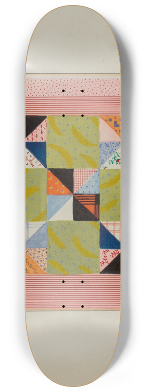 Cornelius Christoffels - Quilt Section 8.25 inch art skate deck