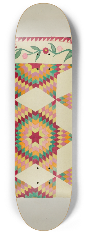 Cornelius Frazier - Applique Quilt 8.25 inch art skate deck