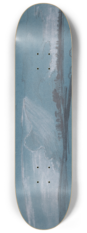 Cornelius Varley - Landscape Composition 8.25 inch art skate deck