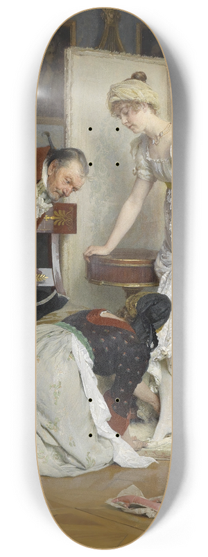 Franz Xaver Simm - Die Schuhprobe 8.25 inch art skate deck