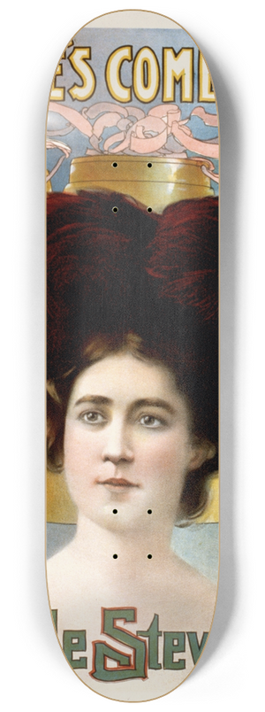 Courier Litho. Co. - Waites Comedy Co. 8.25 inch art skate deck