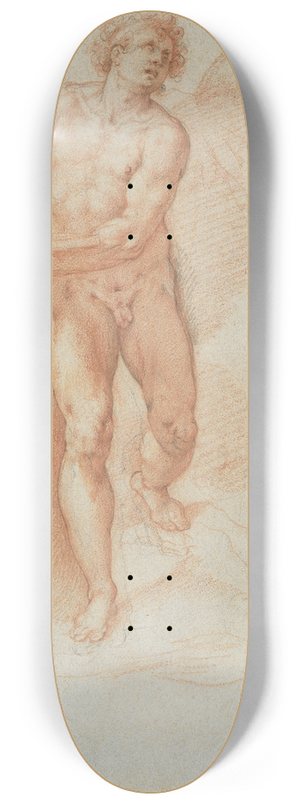 Cristoforo Roncalli - An Angel Holding a Book 8.25 inch art skate deck