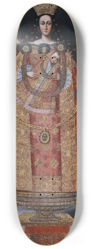 Cuzco School - Virgin of Bethlehem 8.25 inch art skate deck