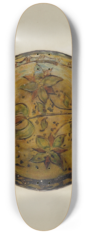 C.W. Perky - Pa. German Pie Dish 8.25 inch art skate deck