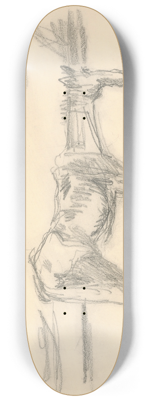 Cyprin Majernk - Lonely Horse 8.25 inch art skate deck
