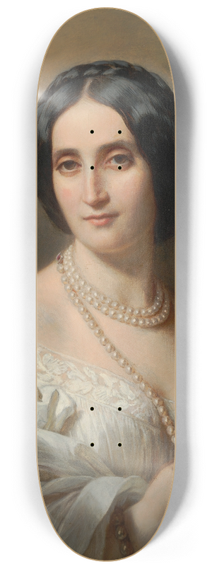 Franz Xaver Winterhalter - Eugenie, Viscountess Esher, ne Mayer (1814-1904) 8.25 inch art skate deck