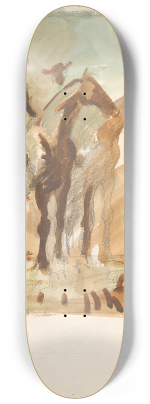 Cyprin Majernk - Study of the Watch 8.25 inch art skate deck