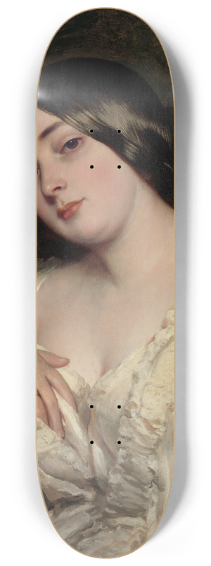 Franz Xaver Winterhalter - Portrait of a lady 8.25 inch art skate deck