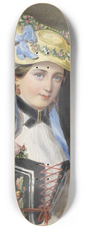 Franz Xaver Winterhalter - Prinzessin Liechtenstein im Kostm 8.25 inch art skate deck