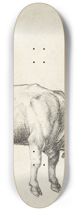 Albrecht Drer - Young Bull 8.25 inch art skate deck Albrecht Drer - Young Bull 8.25 inch art skate deck