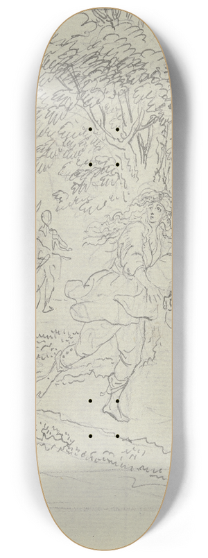 Daniel Nikolaus Chodowiecki - Don Quijote findet ein verkleidetes Mdchen 8.25 inch art skate deck