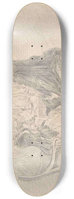 Daniel Nikolaus Chodowiecki - Four Ladies Sitting around a Table Occupied with Needlework, Reading, and Writing 8.25 inch art skate deck