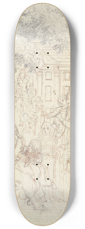 Daniel Nikolaus Chodowiecki - Happy ageing 8.25 inch art skate deck