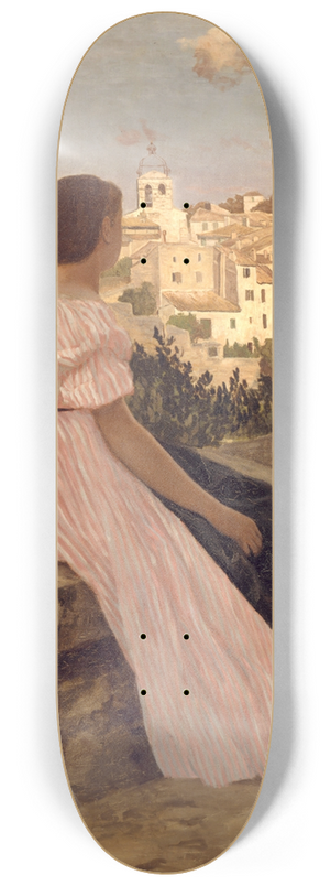 Frdric Bazille - The Pink Dress 8.25 inch art skate deck