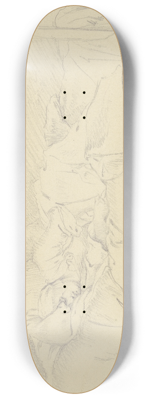 Daniel Nikolaus Chodowiecki - Schlafendes junges Mdchen im Bett 8.25 inch art skate deck