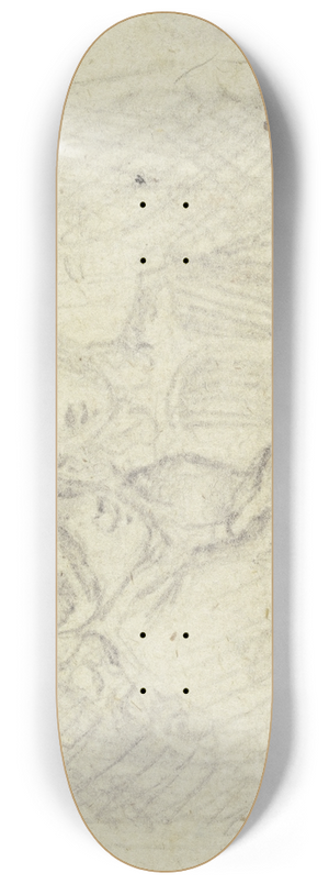 Daniel Nikolaus Chodowiecki - Young couple at a table 8.25 inch art skate deck