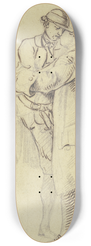 Daniel Nikolaus Chodowiecki - Zwei Mnner nehmen Abschied voneinander 8.25 inch art skate deck