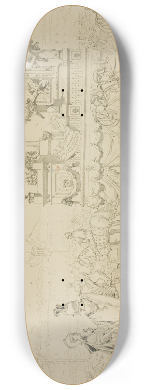 Daniel Urrabieta Vierge - Scene from the Ftes de Rennes 8.25 inch art skate deck