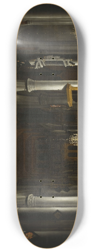 Danil de Blieck - Church interior by candlelight 8.25 inch art skate deck