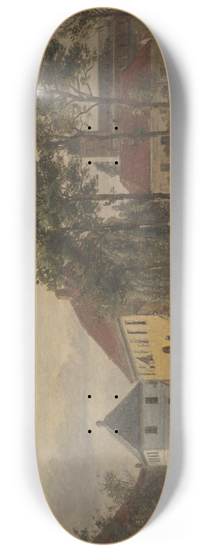 Dankvart Dreyer - A Mill in Odense 8.25 inch art skate deck