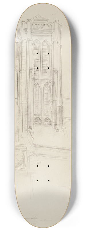 Frdric Houbron - Faade et tour de Saint Nicolas-des-Champs. 3me arrondissement 8.25 inch art skate deck