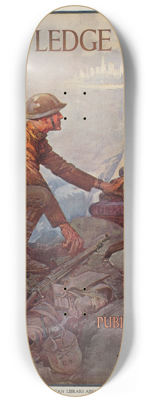 Dan Smith - Knowledge wins 8.25 inch art skate deck