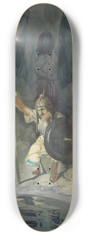 Dan Smith - The Pensive Knight 8.25 inch art skate deck