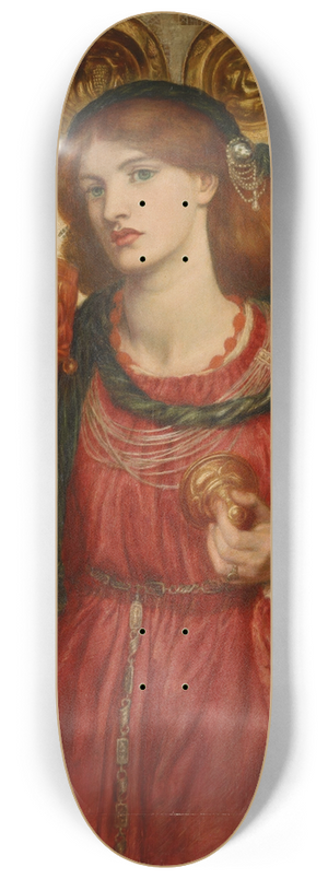 Dante Gabriel Rossetti - The Loving Cup 8.25 inch art skate deck