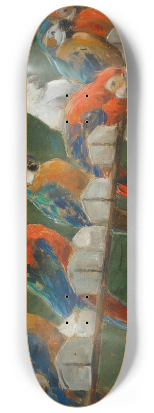 Alceste Campriani - Pappagalli 8.25 inch art skate deck