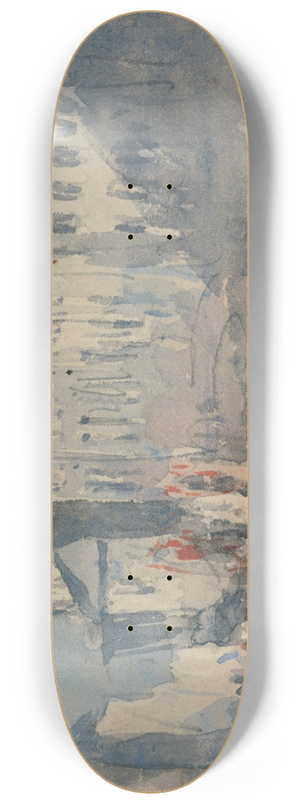 David Cox - A Religious Procession 8.25 inch art skate deck
