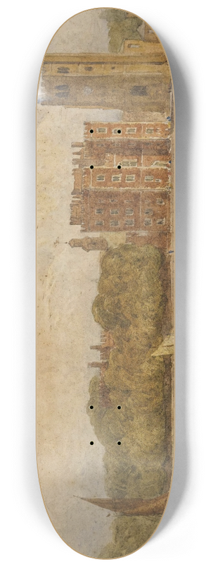 David Cox - Boating Before Lambeth Palace, London 8.25 inch art skate deck