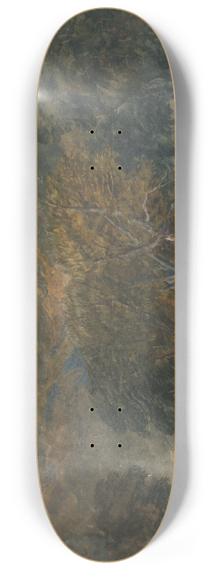 David Cox - On the Conway River, North Wales 8.25 inch art skate deck