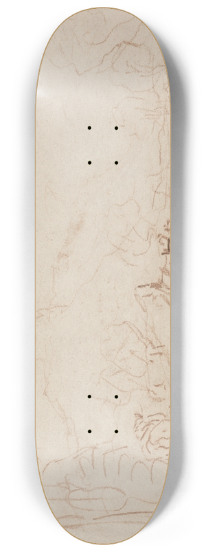 David Cox - River Scene 8.25 inch art skate deck