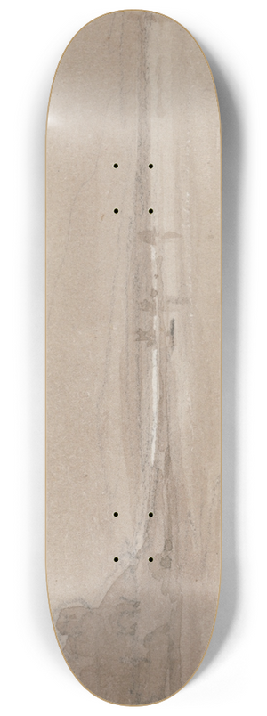 David Cox - Seacoast, Sunset with Harlech Castle 8.25 inch art skate deck