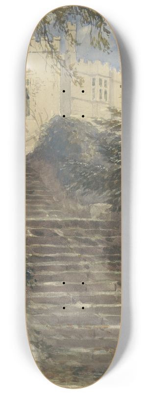 David Cox - Tuintrap bij Haddon Hall (Derbyshire) 8.25 inch art skate deck